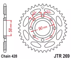 Зірка задня JT Sprockets JTR269.37