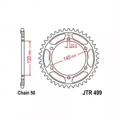 Зірка задня JT Sprockets JTR499.39