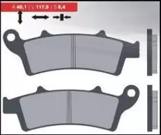 Колодки гальмівні дискові BRENTA FT 4096