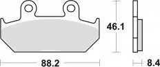 Колодки гальмівні дискові LUCAS MCB571SV