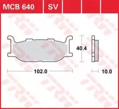 Колодки гальмівні дискові LUCAS MCB640SV