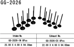 Клапан впускний VESRAH GG-2026-IN