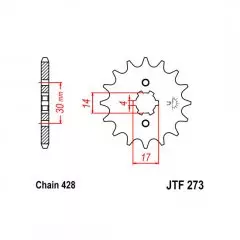 Зірка передня JT Sprockets JTF273.15