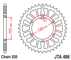 Зірка задня JT Sprockets JTA486.48