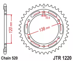 Зірка задня JT Sprockets JTR1220.36