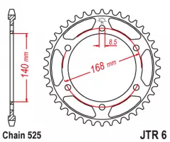 Зірка задня JT Sprockets JTR6.41