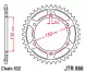 Зірка задня JT Sprockets JTR866.47