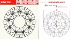 Диск гальмівний LUCAS MSW313