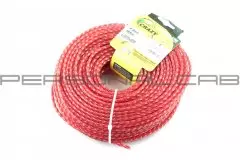 Ліска d=4.0mm, 60м коса, червона (Китай)