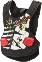 Моточерепаха Alpinestars Sequence Protectors, Чорний/Червоний/Білий, XL, XXL
