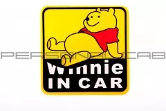 Наклейка декор WINNIE IN CAR (11.5x11.5) (3738)