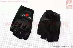 Моторукавички без пальців SCOYCO, Чорний, XL