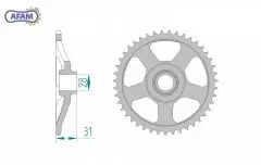 Зірка задня AFAM 35100-43