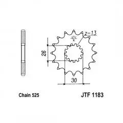 Зірка передня JT Sprockets JTF1183.18