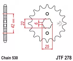 Зірка передня JT Sprockets JTF278.16