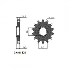 Зірка передня Sunstar SS 3B013