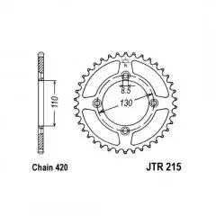 Зірка задня JT Sprockets JTR215.56