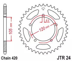 Зірка задня JT Sprockets JTR24.50