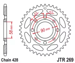 Зірка задня JT Sprockets JTR269.45
