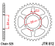 Зірка задня JT Sprockets JTR812.43