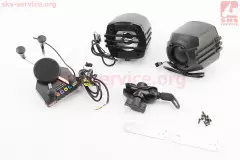 Аудіосистема з тримачем телефону МРЗ, USB, SD, FM-радіо, колонки 2шт (Китай)