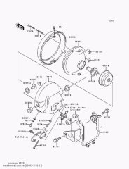 BODY-COMP-HEAD LAMP,F ZR550-B2 (23005110221)