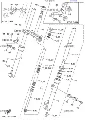 Кольцо стопорное (2A6-23156-00-00)