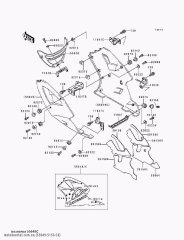 Обтікач.,LWR,RH,GREEN ZX750-M1 (550495153CK)