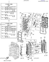 Головка блока цилиндров, левая (69J-11120-01-00)