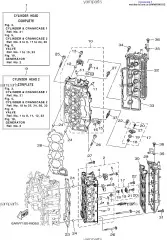Головка блока цилиндров левая в сборе (6AW-W009A-02-9S)