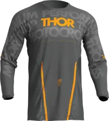 Джерсі THOR Pulse Mono, Сірий/Жовтий, L