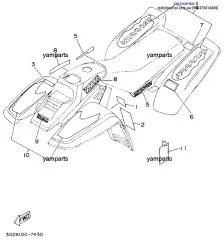 Эмблема, YAMAHA (99247-00140-00)