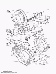 Прокладка,зчеплення кришка,I KX125-K1 (110601350)