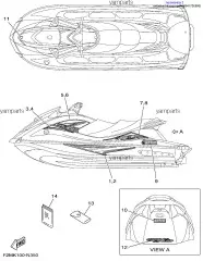 Наклейка левая (F2M-U417D-E0-00)