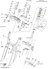 Крышка крепления руля (5VK-F3441-00-00)