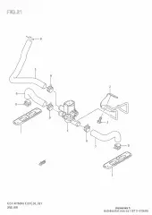Hose,2nd air gsx-r60 (18711-01H00-000)