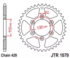 Зірка задня JT Sprockets JTR1079.62