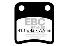 Колодки гальмівні дискові EBC SFAC257