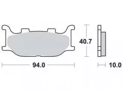 Колодки гальмівні дискові LUCAS MCB666