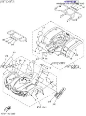 Наклейка предупредительная (франц.) (3LD-24877-B1-00)