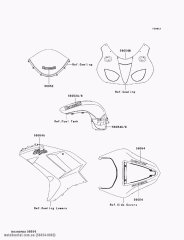 MARK,SEAT COVER,ZX-6R ZX600P7F (560540003)