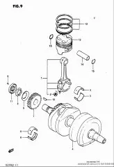 Metal,crank pin (12164-33300-0D0)