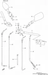 Mirror assy,rear vie (56500-24D11-000)