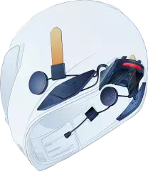 Мотогарнітура ICON HelmLink Bluetooth Communicator