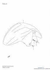Mudguard gsx750f/k4 (53111-08FA0-YBA)
