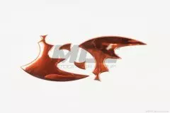 Наклейка шильдик WING (16x6) червона (4731A)