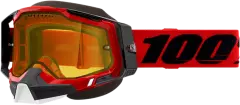 Окуляри кросові 100% RACECRAFT 2 Snow, Червоний