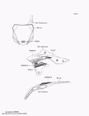 PATTERN,SHROUD,UPP,RH KX250ZEF (560694008)