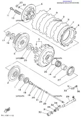 Диск сцепления фрикционный (3YL-16321-01-00)