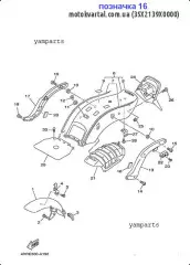 Прокладка Кожуха Бензобака :: DAMPER (3SX-2139X-00-00)